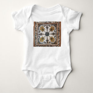 Arabesque Marmortextur Vintage Patchwork Baby Strampler