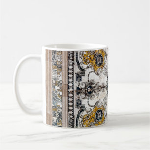 Arabesque Marmortextur Vintage Patchwork Kaffeetasse