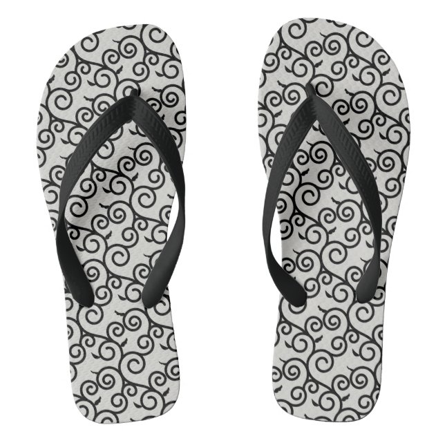arabesque Muster traditionelles japanisches Design Flip Flops (Fußbett)