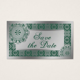 Arabesque Silver Lace, Save the Date Mini