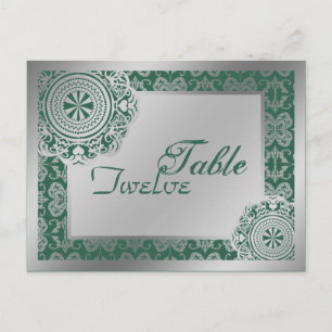 Arabesque Silver Lace, Tischeinstellung Postkarte