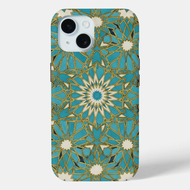 arabesque turquoise Case-Mate iPhone hülle (Rückseite)