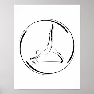 Arabesque über den Reformer Poster