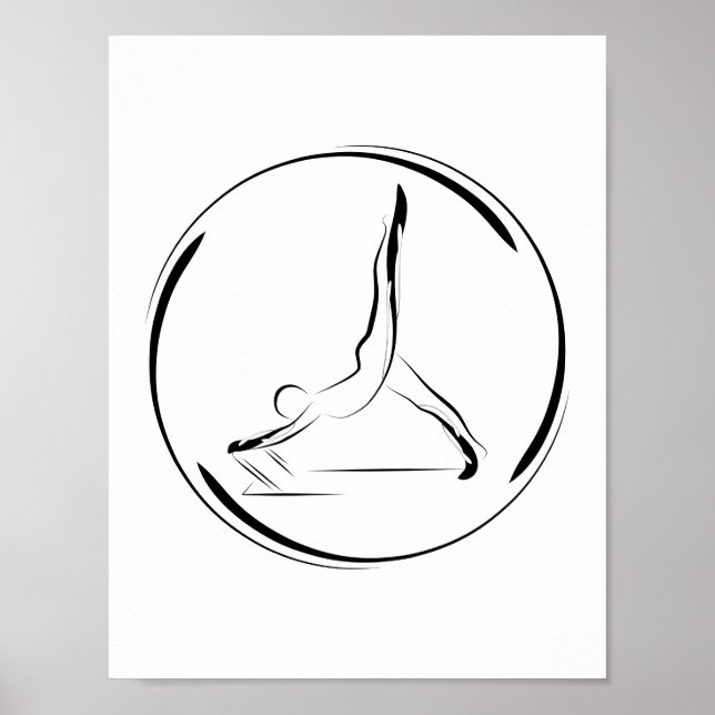 Arabesque über den Reformer Poster (Vorne)