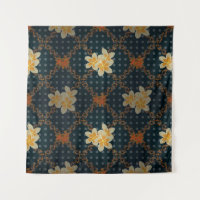 Arabesque. Vintage abstrakte Rasterblumen nahtlos