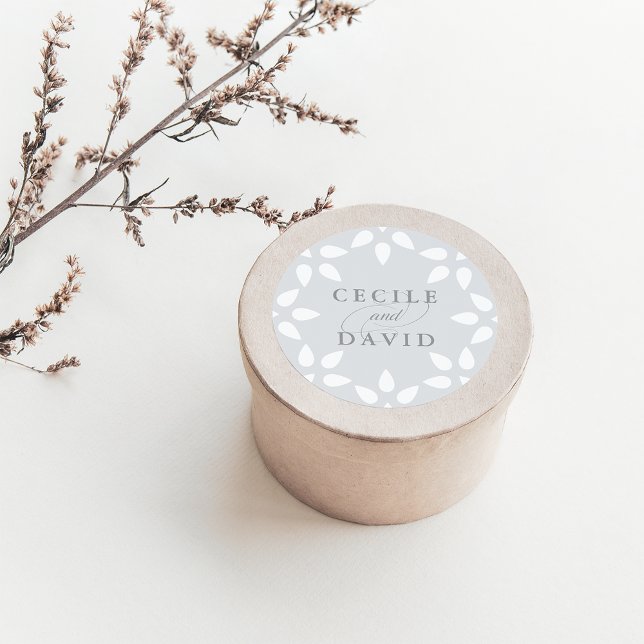 Arabesque Wedding Sticker | Grau (Von Creator hochgeladen)