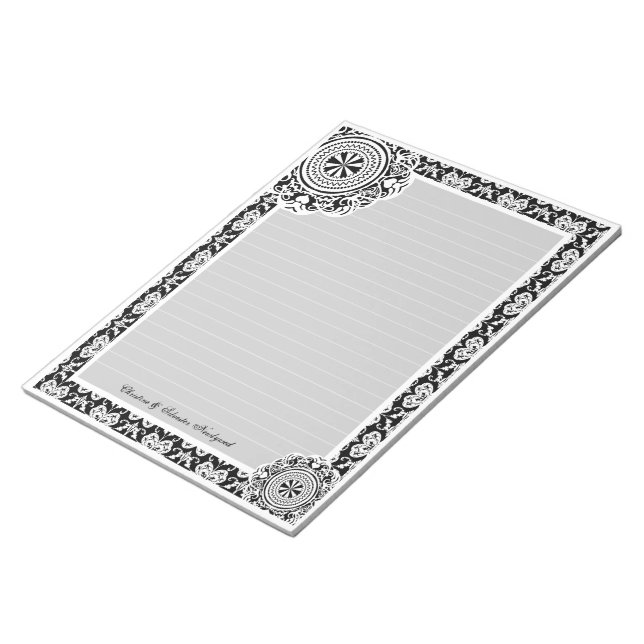 Arabesque White Lace, Notizblock (angewinkelt)