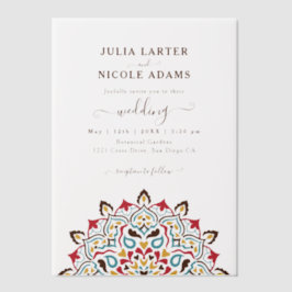 Arabian Art Nouveau Floral Arc Mandala Wedding