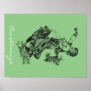 Arabian Belly Dancer Vintag Art Thunder_Cove Poster