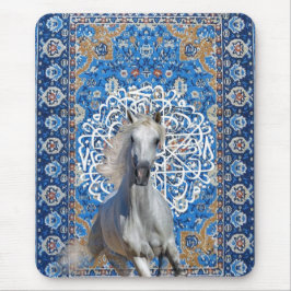 Arabian calligraphy horse mousepad