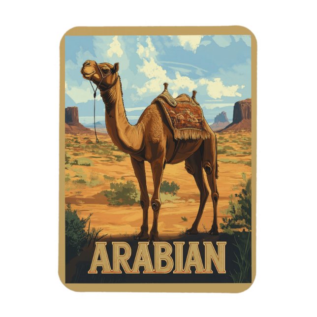 Arabian Desert Adventure - Camel Magnet (Vertikal)