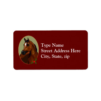 Arabian HorChristmas Cameo Label Adressaufkleber