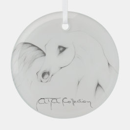"Arabian Horse" by Adelia Audi Ornament Aus Glas