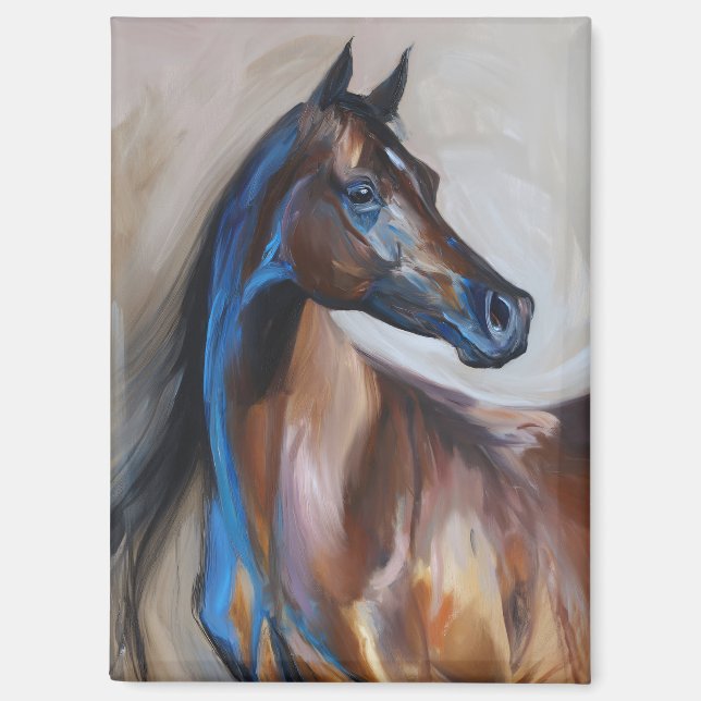 Arabian Horse Painting Magnet (Vorderseite)