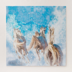 ARABIAN HORSES WINTER SCHWANZ PUZZLE