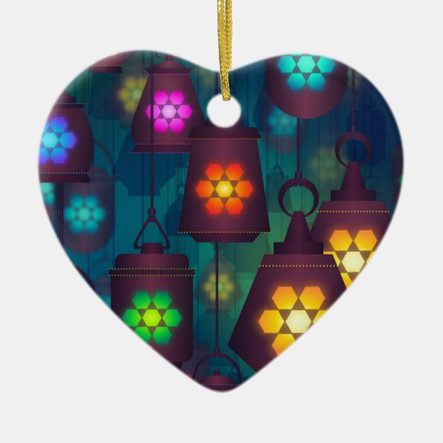Arabian Lanterns Nahost-Design Keramikornament (Vorne)