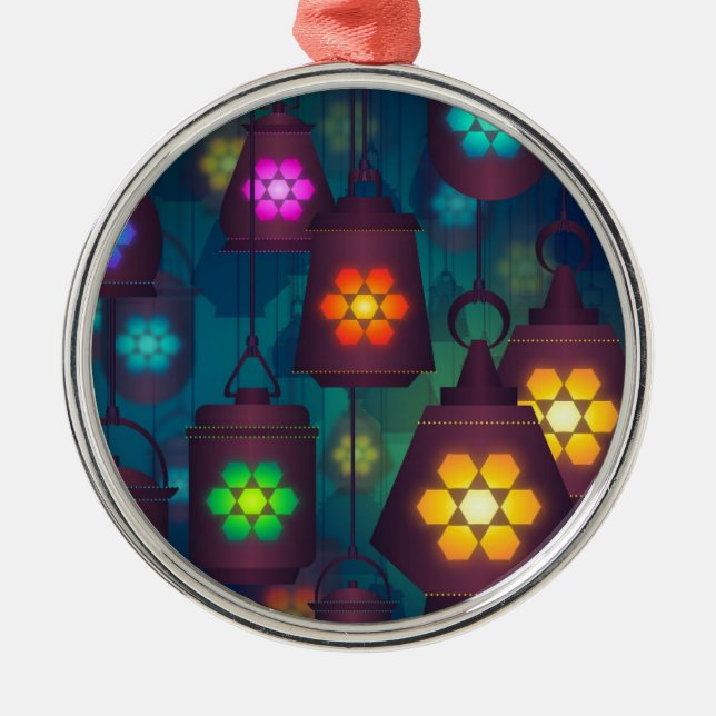 Arabian Lanterns Nahost-Design Ornament Aus Metall (Vorne)