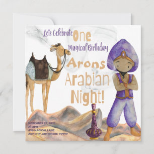 Arabian Night Birthday Einladungskarte