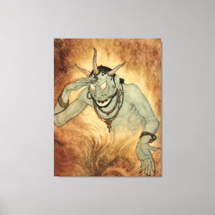 Arabian Nights Genie von Edmund Dulac Leinwanddruck