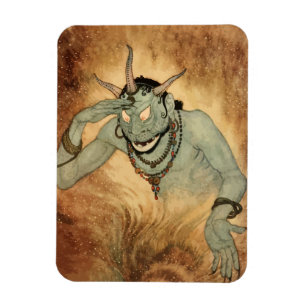 Arabian Nights Genie von Edmund Dulac Magnet