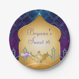 Arabian Nights Gold Magic Lamp Party Pappteller