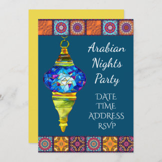 Arabian Nights Lanterns Party Einladung
