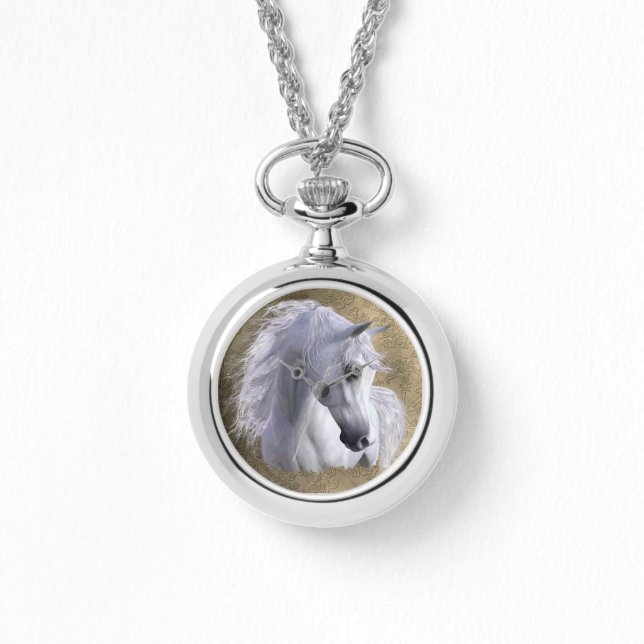 Arabian Pferd Stainless Steel Women's, Pick Style Armbanduhr (Vorderseite)