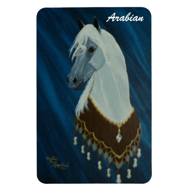 Arabian Show Horse Premium Magnet (Vertikal)