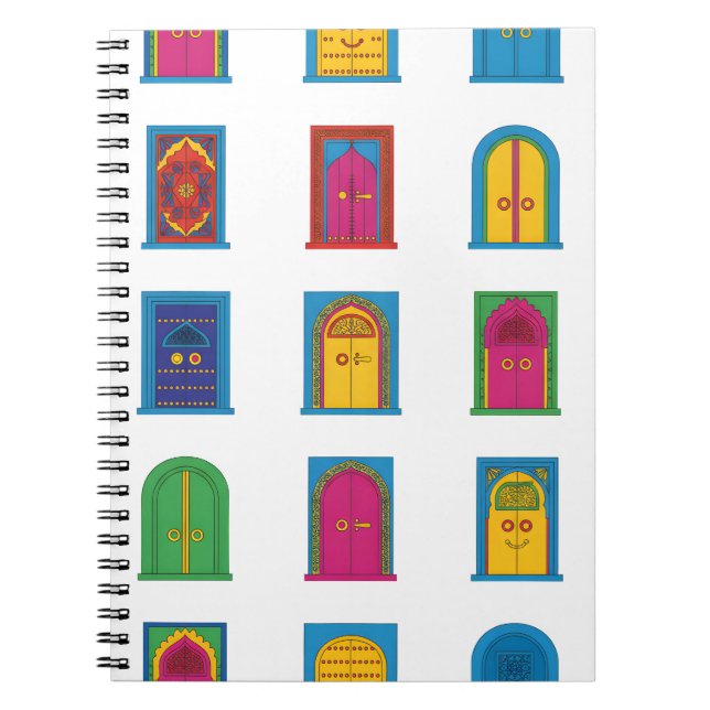 Arabian Stained Glass Windows Pattern Notizblock (Vorderseite)