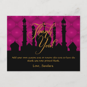 Arabian Themed Danke Cards Postkarte
