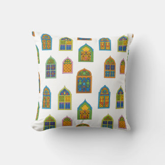 Arabian verkleidetes Glasfenster-Muster Kissen