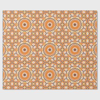 Arabic Boho Circles Geometric marokkanisches Orang Geschenkpapier