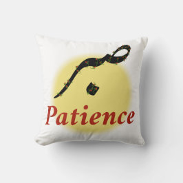 Arabic Calligraphy Sabr Patience Minimalist Zen Lo Kissen