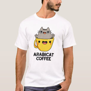 Arabicat Coffee Funny Arabica Cat Pub T-Shirt