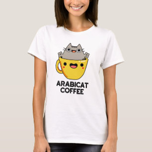 Arabicat Coffee Funny Arabica Cat Pub T-Shirt