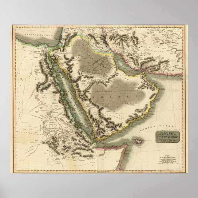 Arabien, Ägypten, Abessinien, Rotes Meer Poster (Vorne)