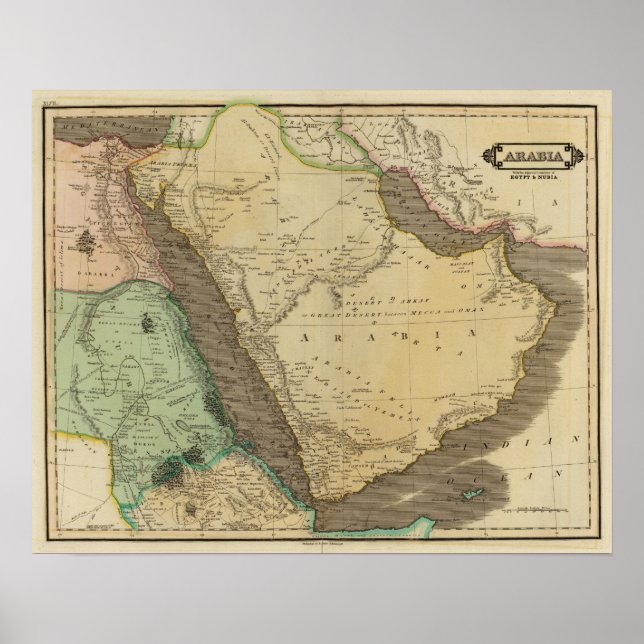 Arabien, Ägypten, Nubien Poster (Vorne)