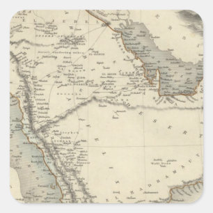 Arabien Quadratischer Aufkleber