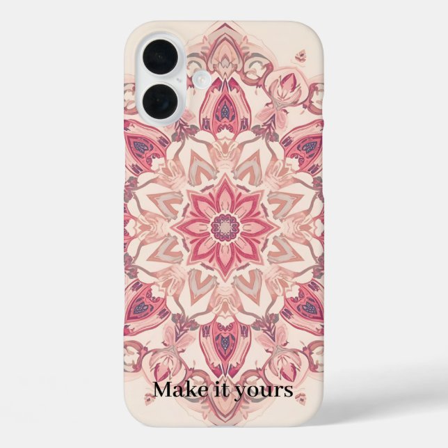 Arabisch florale Art Phone Cover - Personalisiert  (Rückseite)