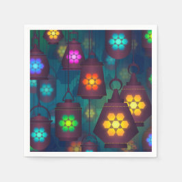 Arabisch marokkanische Laternen zum Abendessen Par Serviette