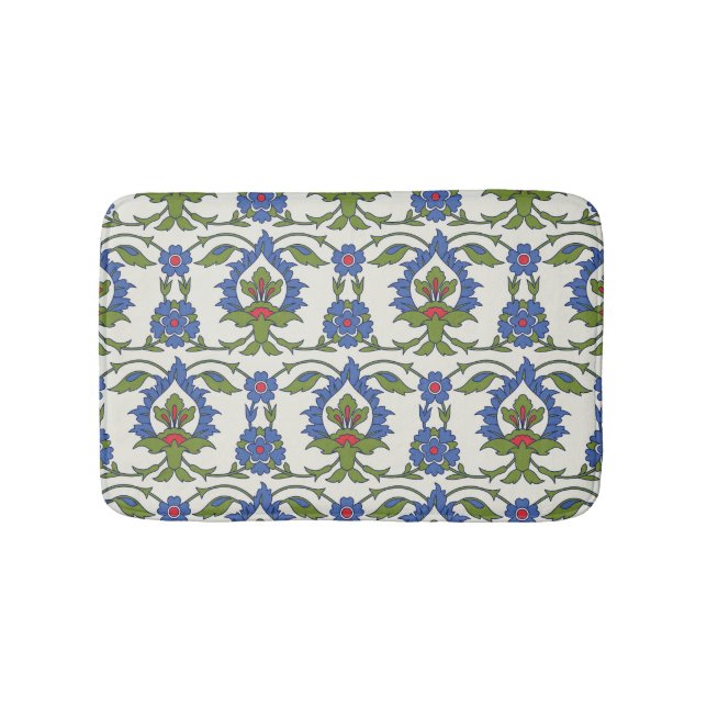 Arabisch Traditionell: Iznik Tile nahtlos. Badematte (Vorderseite)