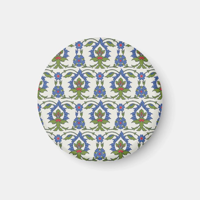Arabisch Traditionell: Iznik Tile nahtlos. Magnet (Vorne)