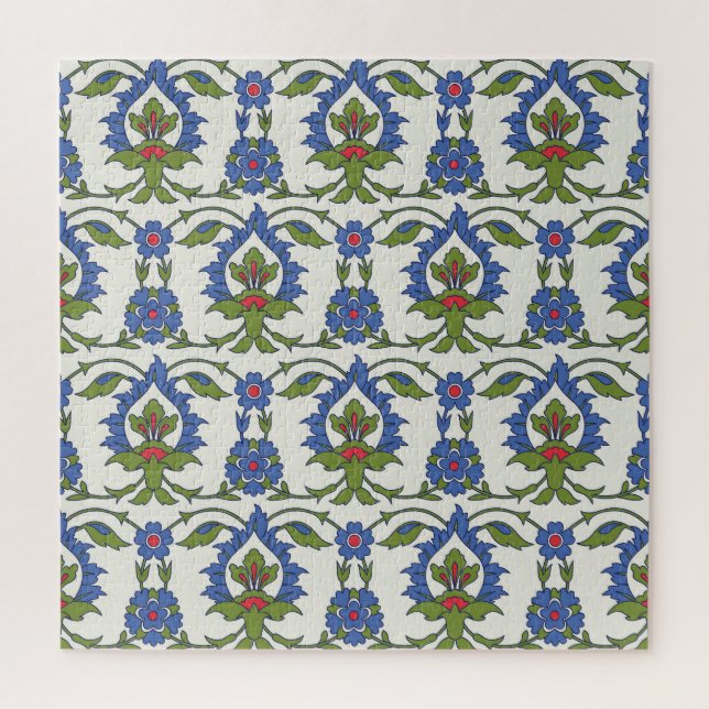 Arabisch Traditionell: Iznik Tile nahtlos. Puzzle (Vertikal)