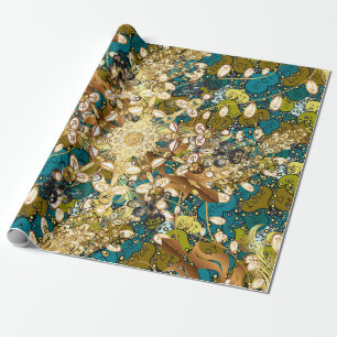 Arabisch Vintag dekorative Ornamente. Mandala patt Geschenkpapier