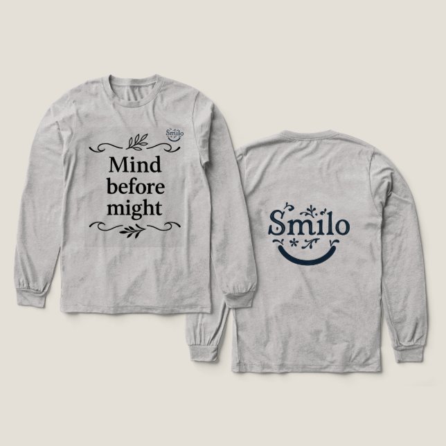 Arabische Eleganz - Mentalität vor der Macht der F Tri-Blend Shirt (Design Vorderseite & Rückseite)