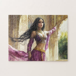 Arabische Fantasy-Prinzessin Kunst Verzauberte Pal Puzzle