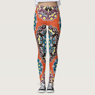 Arabische Fliese, vintage Patchwork-Muster. Leggings
