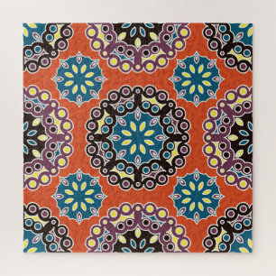 Arabische Fliese, vintage Patchwork-Muster. Puzzle