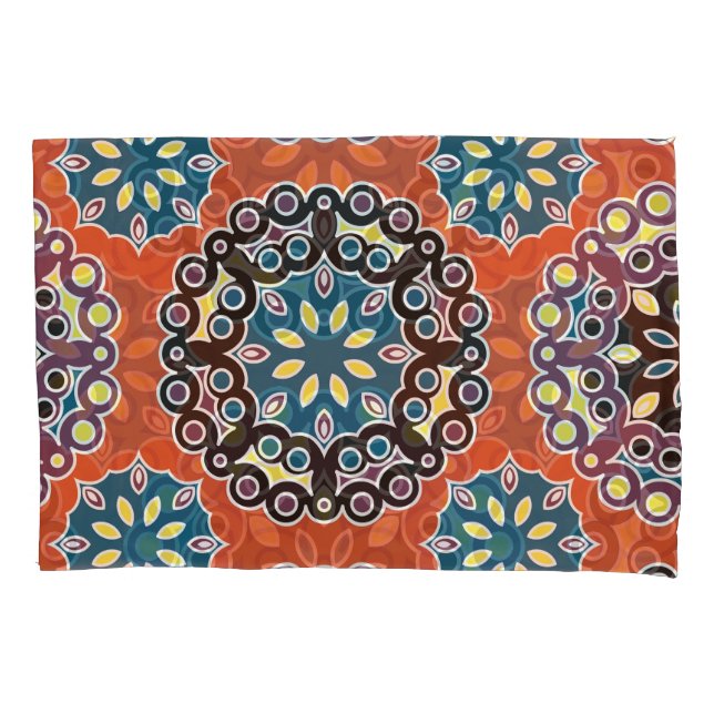 Arabische Fliesen, Vintages Patchwork-Muster. Kissenbezug (Vorderseite)