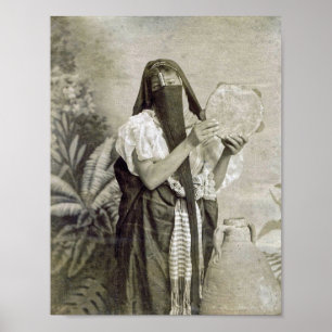 Arabische Frau, Tänzerin, Vintage Poster